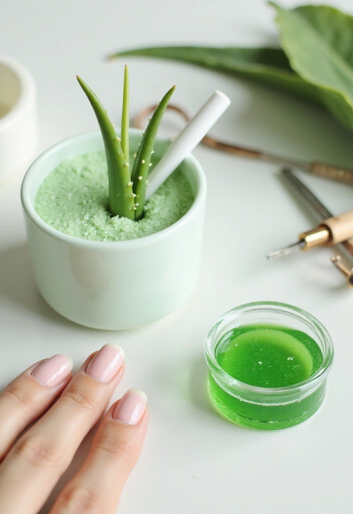 30 Aloe Vera Plant Ideas for Health, Beauty and Decor 28 30 Aloe Vera Plant Ideas for Health, Beauty and Decor - 28. Aloe Vera for Nail Care