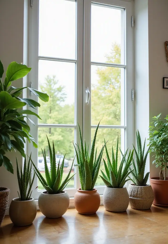 30 Aloe Vera Plant Ideas for Health, Beauty and Decor 4 30 Aloe Vera Plant Ideas for Health, Beauty and Decor - 4. Indoor Plant Decorative Display