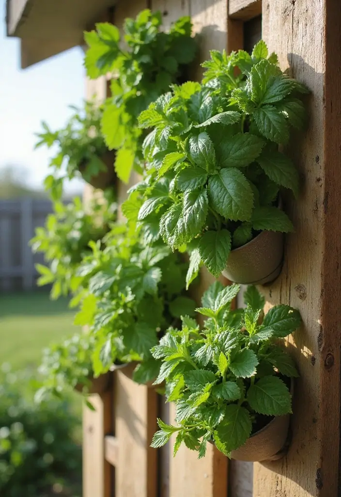 30 Backyard Plant Ideas That Transform Outdoor Living 1 30 Backyard Plant Ideas That Transform Outdoor Living - 1. Vertical Herb Garden