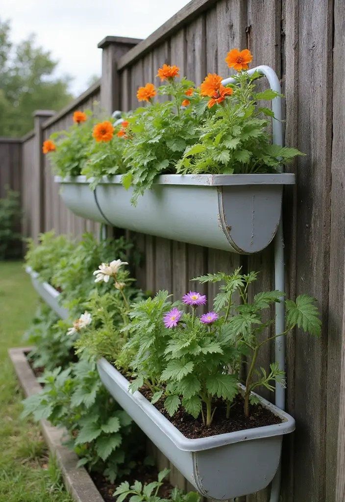 30 Backyard Plant Ideas That Transform Outdoor Living 16 30 Backyard Plant Ideas That Transform Outdoor Living - 16. Gutter Gardens