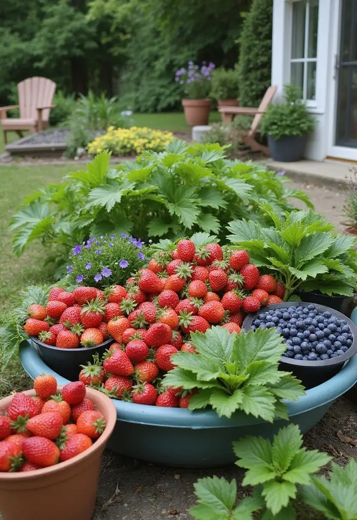 30 Backyard Plant Ideas That Transform Outdoor Living 22 30 Backyard Plant Ideas That Transform Outdoor Living - 22. Container Fruit Gardens