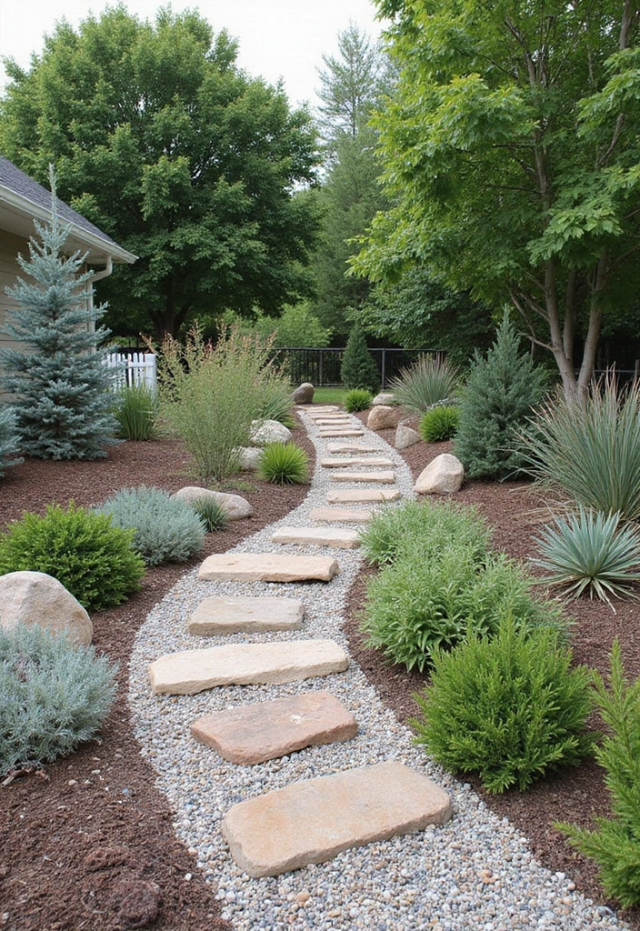 30 Backyard Plant Ideas That Transform Outdoor Living 27 30 Backyard Plant Ideas That Transform Outdoor Living - 27. Low-Maintenance Gravel Gardens