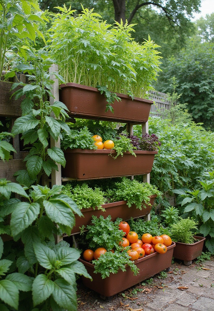30 Backyard Plant Ideas That Transform Outdoor Living 6 30 Backyard Plant Ideas That Transform Outdoor Living - 6. Vertical Vegetable Garden