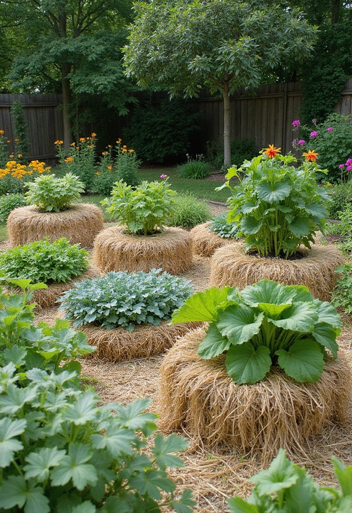 30 Backyard Plant Ideas That Transform Outdoor Living 8 30 Backyard Plant Ideas That Transform Outdoor Living - 8. Straw bale gardening