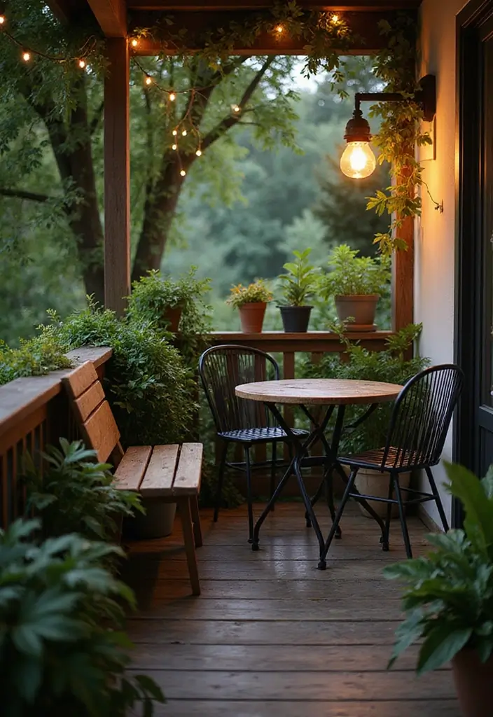 30 Balcony Plant Ideas for Small Yet Lush Spaces 15 30 Balcony Plant Ideas for Small Yet Lush Spaces - 15. Cozy Seating Areas