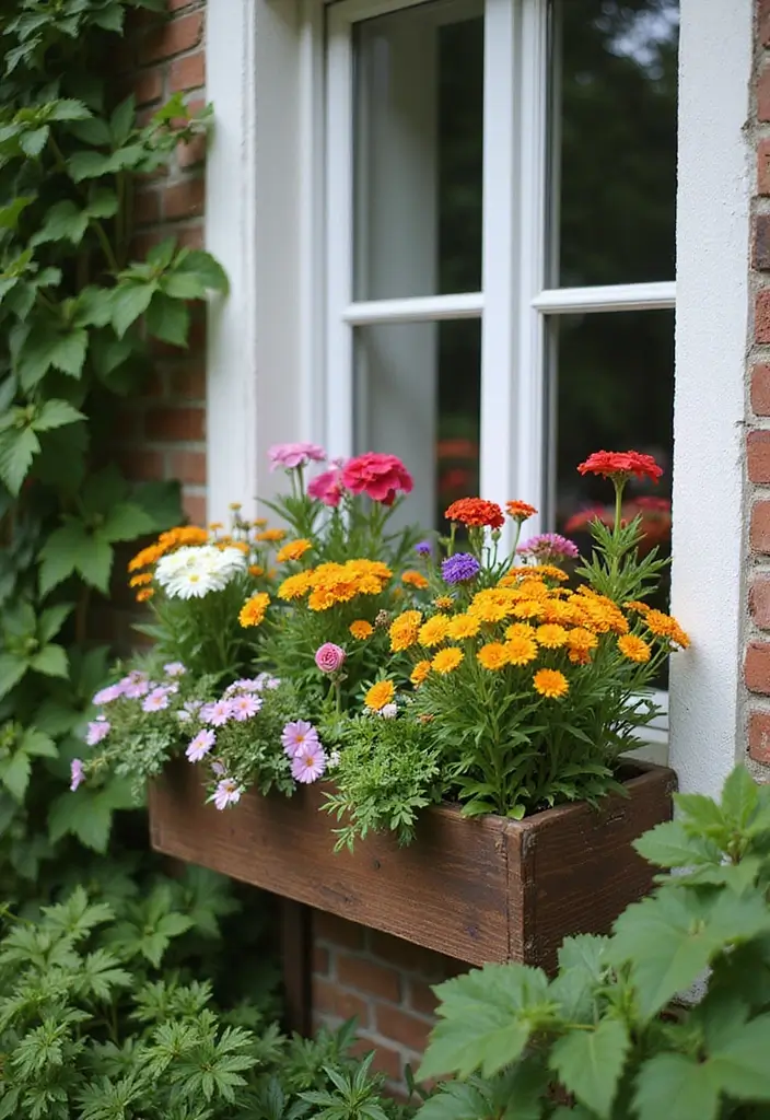 30 Balcony Plant Ideas for Small Yet Lush Spaces 16 30 Balcony Plant Ideas for Small Yet Lush Spaces - 16. Window Box Gardens
