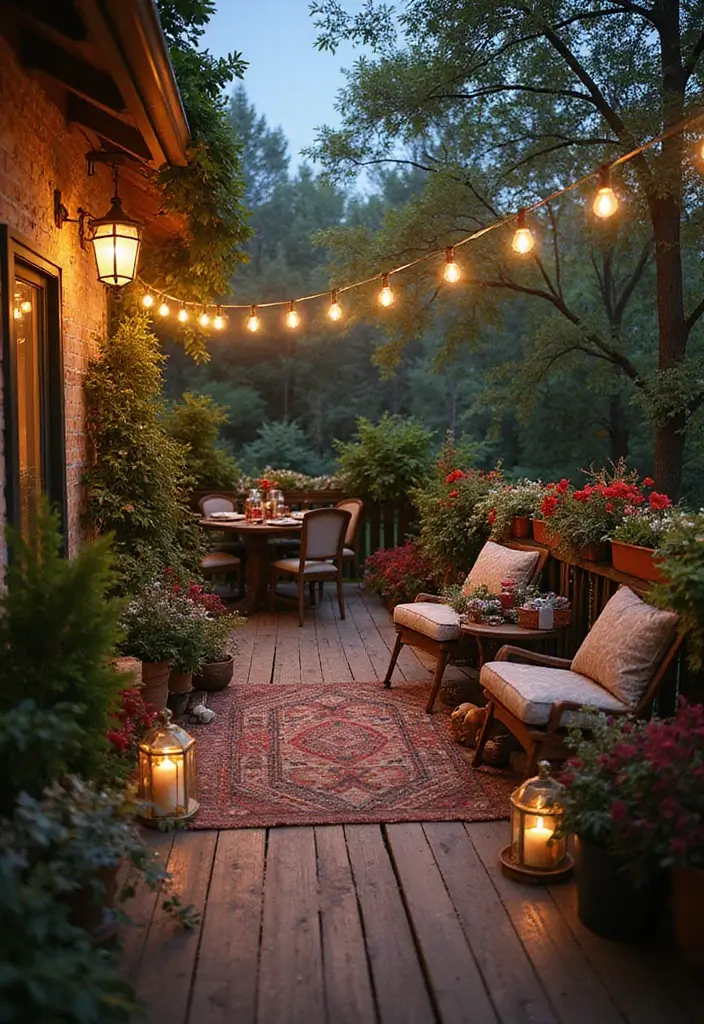 30 Balcony Plant Ideas for Small Yet Lush Spaces 26 30 Balcony Plant Ideas for Small Yet Lush Spaces - 26. Seasonal Party Space