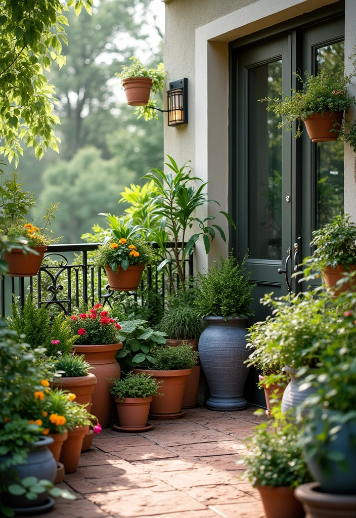 30 Balcony Plant Ideas for Small Yet Lush Spaces 27 30 Balcony Plant Ideas for Small Yet Lush Spaces - 27. Artistic Plant Displays