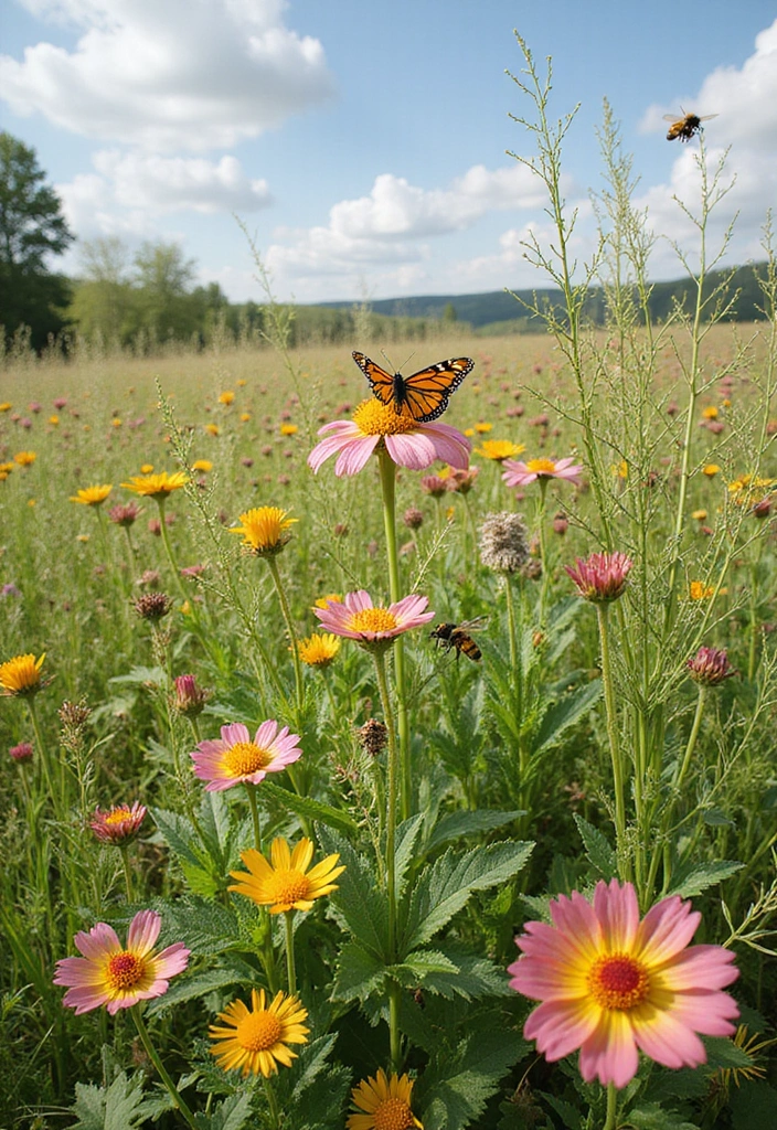 30 Beautiful Bee Balm Plant Ideas for Your Garden 4 30 Beautiful Bee Balm Plant Ideas for Your Garden - 4. Natural Wildflower Meadow