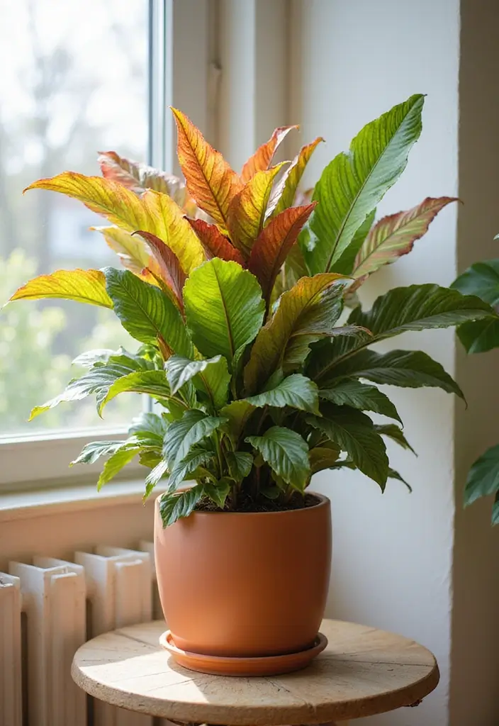 30 Best Plants for Your Room to Improve Air and Mood 26 30 Best Plants for Your Room to Improve Air and Mood - 26. Croton (Codiaeum variegatum)