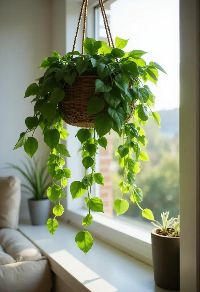 30 Best Plants for Your Room to Improve Air and Mood 5 30 Best Plants for Your Room to Improve Air and Mood - 5. Pothos (Epipremnum aureum)