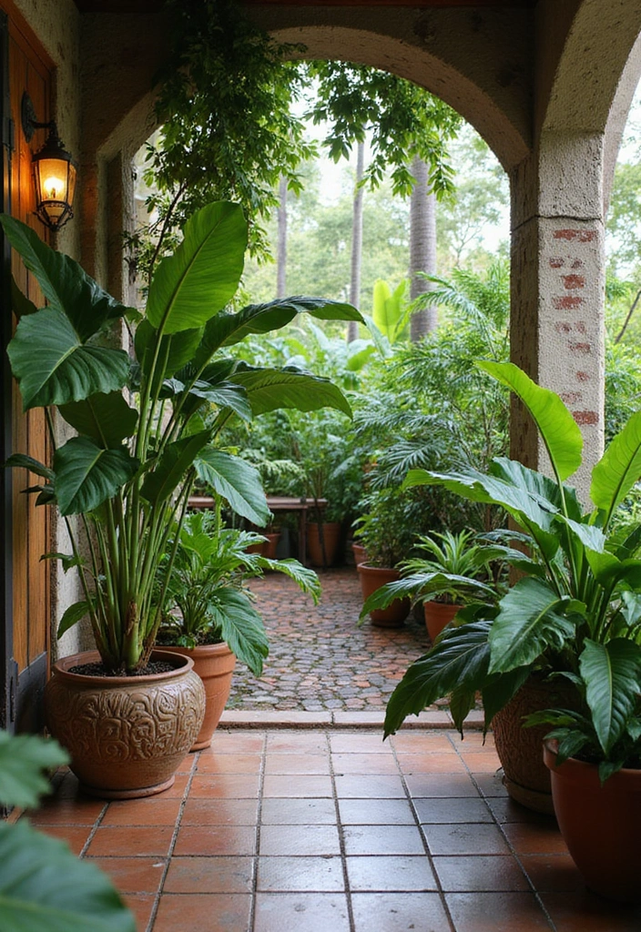 30 Castor Bean Plant Ideas for Bold Garden Statements 6 30 Castor Bean Plant Ideas for Bold Garden Statements - 6. Enclosed Patios with Castor Beans