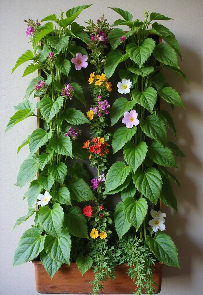 30 Castor Bean Plant Ideas for Bold Garden Statements 7 30 Castor Bean Plant Ideas for Bold Garden Statements - 7. Castor Beans with Vertical Planters