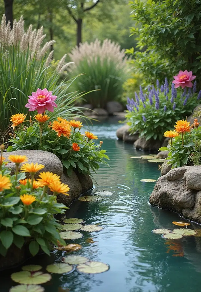 30 Cat Tails Plant Ideas for Water Gardens and Ponds 15 30 Cat Tails Plant Ideas for Water Gardens and Ponds - 15. Add a Splash of Color with Flowers
