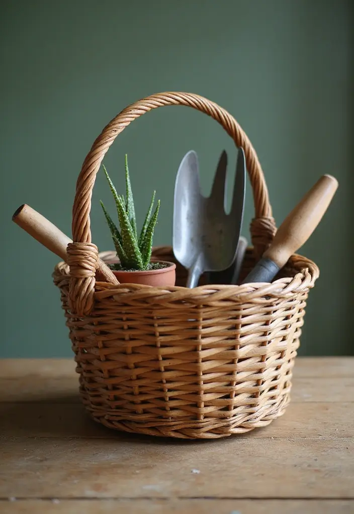 30 Clever Plant Packaging Ideas for Gifts and Shops 26 30 Clever Plant Packaging Ideas for Gifts and Shops - 26. Garden Tool Sets in Baskets