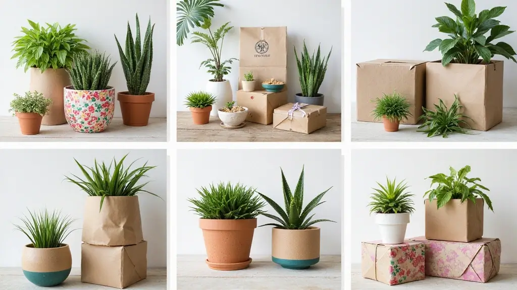 30 Clever Plant Packaging Ideas for Gifts and Shops