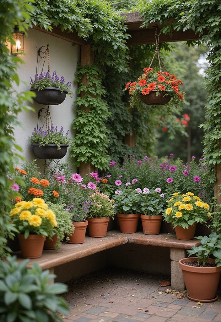 30 Cozy Plant Corner Ideas That Instantly Upgrade Your Room 16 30 Cozy Plant Corner Ideas That Instantly Upgrade Your Room - 16. Corner Bench with Planters