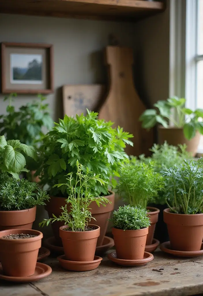 30 Cozy Plant Corner Ideas That Instantly Upgrade Your Room 20 30 Cozy Plant Corner Ideas That Instantly Upgrade Your Room - 20. Herb Corner Garden
