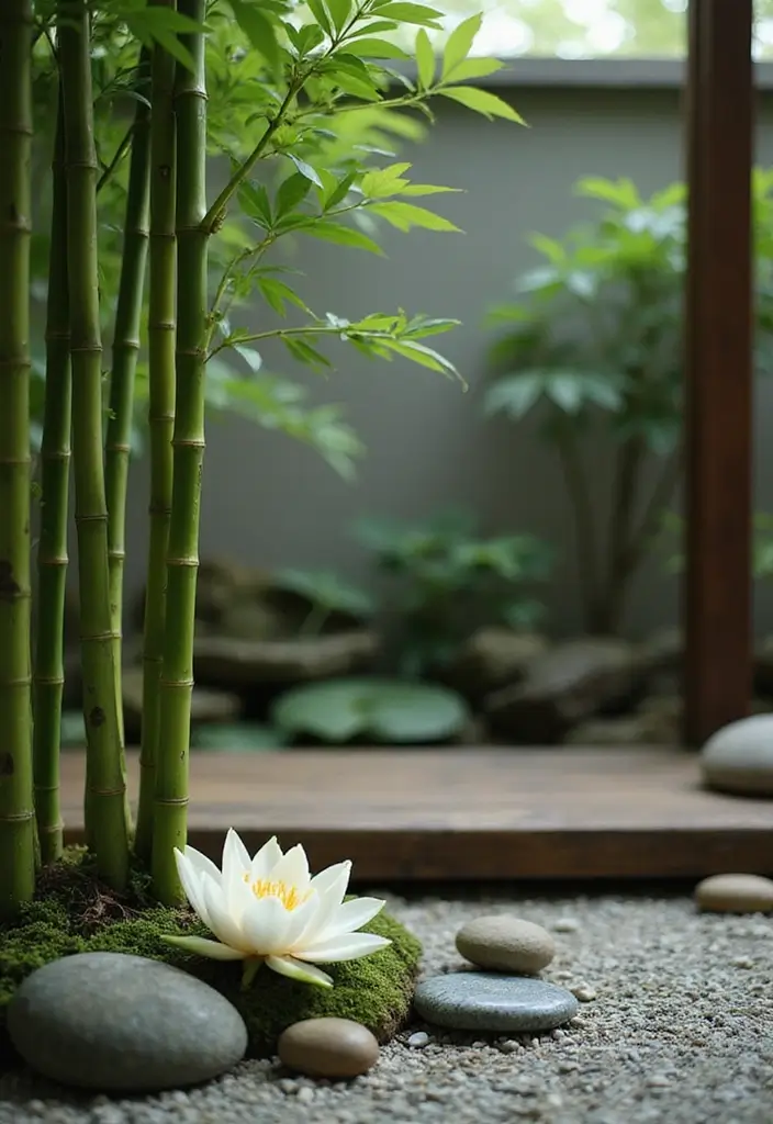 30 Cozy Plant Corner Ideas That Instantly Upgrade Your Room 22 30 Cozy Plant Corner Ideas That Instantly Upgrade Your Room - 22. Zen Garden Corner
