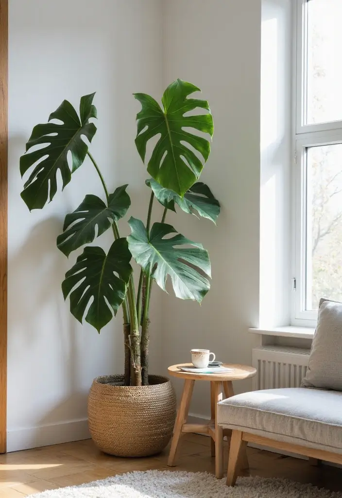 30 Cozy Plant Corner Ideas That Instantly Upgrade Your Room 4 30 Cozy Plant Corner Ideas That Instantly Upgrade Your Room - 4. Floor Plant Statements
