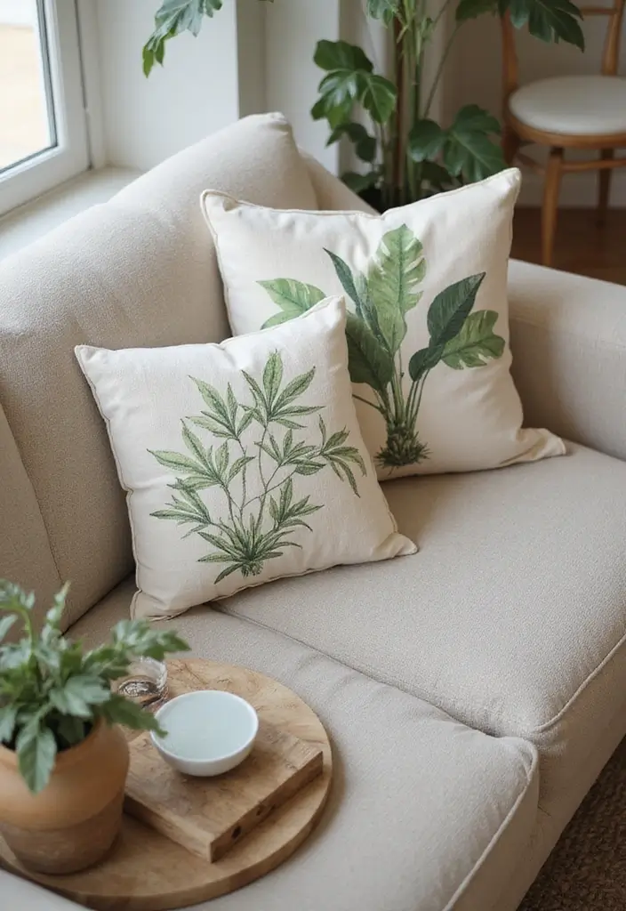 30 Crazy Plant Lady Decor and Lifestyle Ideas 12 30 Crazy Plant Lady Decor and Lifestyle Ideas - 12. Plant-themed Pillows