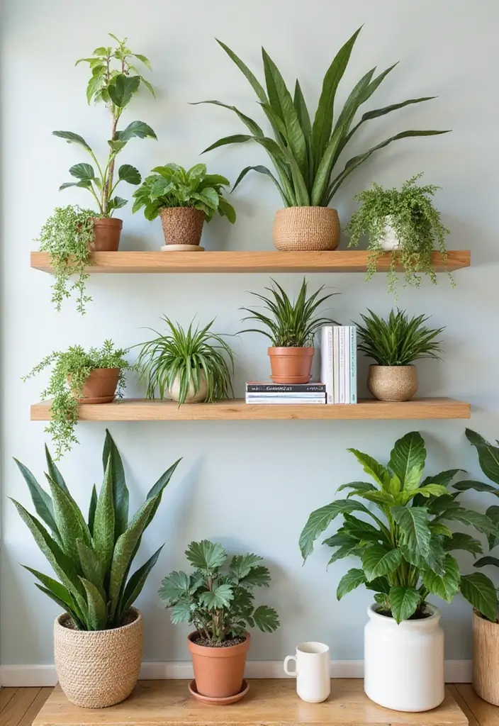30 Crazy Plant Lady Decor and Lifestyle Ideas 13 30 Crazy Plant Lady Decor and Lifestyle Ideas - 13. Plant Shelfie