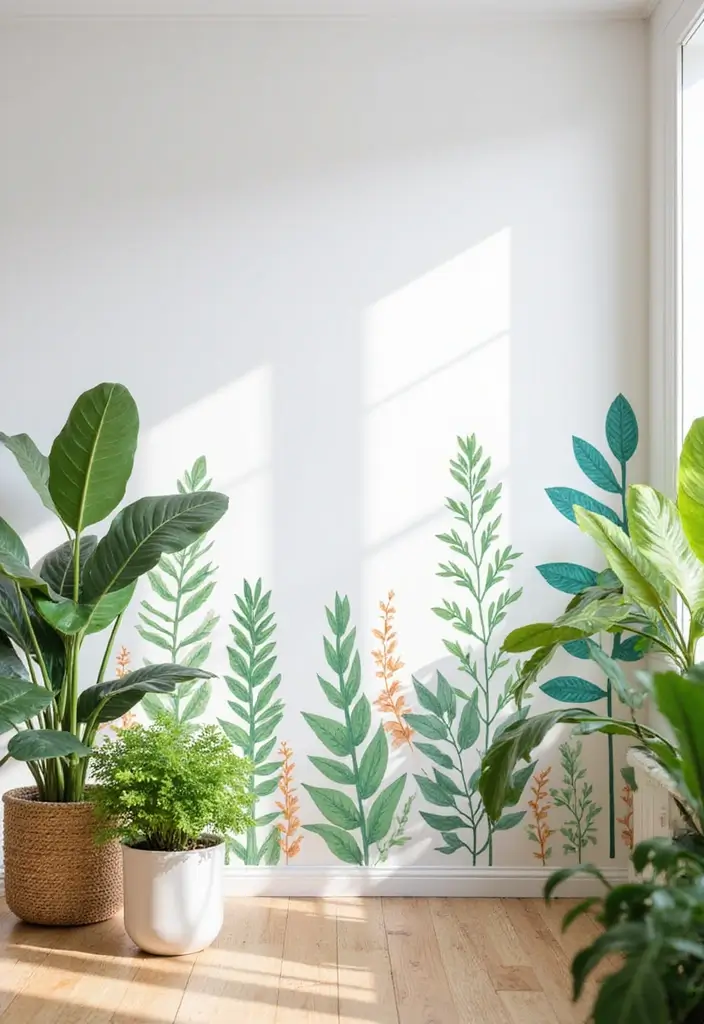 30 Crazy Plant Lady Decor and Lifestyle Ideas 17 30 Crazy Plant Lady Decor and Lifestyle Ideas - 17. Botanical Wall Decals