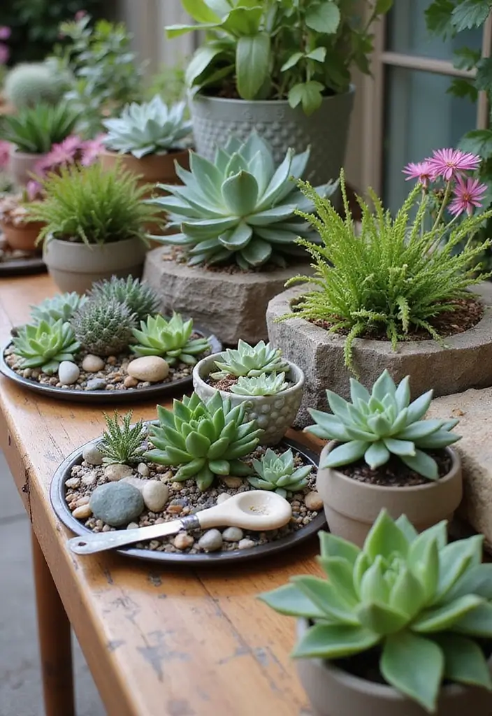 30 Crazy Plant Lady Decor and Lifestyle Ideas 18 30 Crazy Plant Lady Decor and Lifestyle Ideas - 18. Succulent Bar