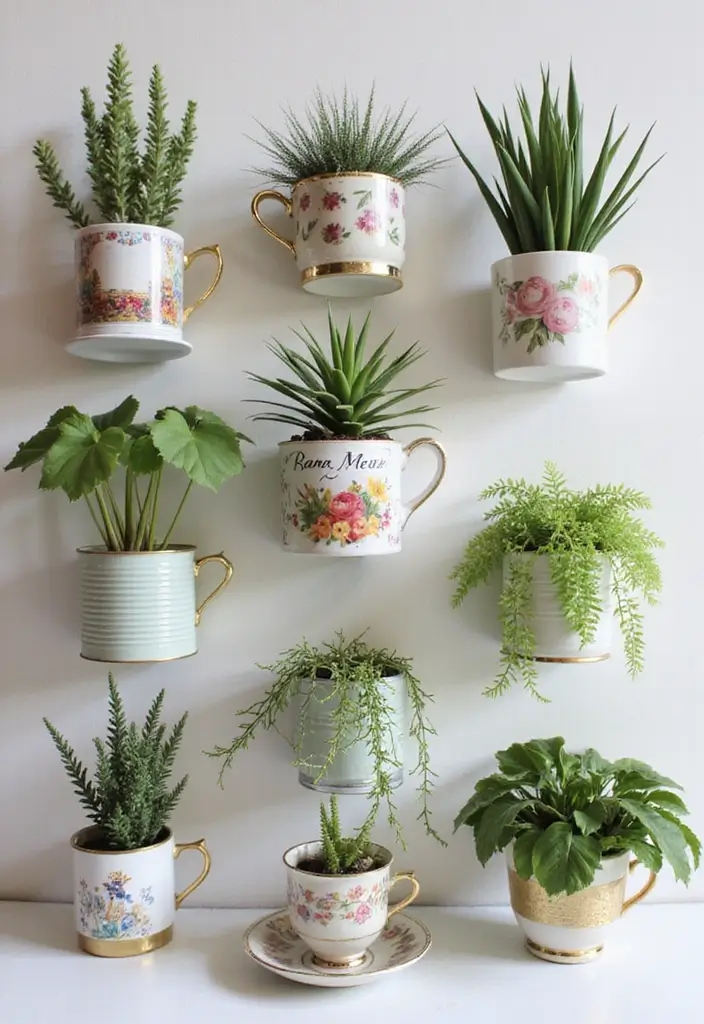 30 Crazy Plant Lady Decor and Lifestyle Ideas 9 30 Crazy Plant Lady Decor and Lifestyle Ideas - 9. Upcycled Plant Containers