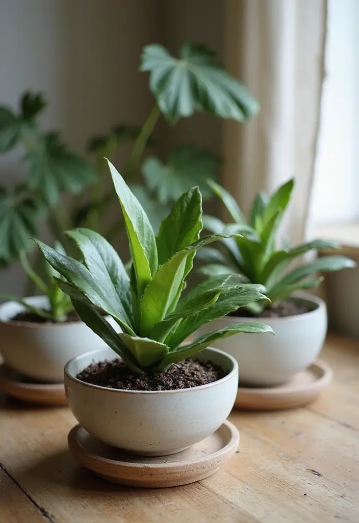 30 Creative Plant Saucer Ideas You Didn’t Know You Needed 12 30 Creative Plant Saucer Ideas You Didn’t Know You Needed - 12. Stoneware Bowls