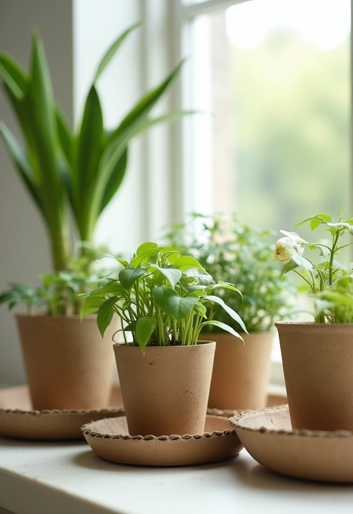 30 Creative Plant Saucer Ideas You Didn’t Know You Needed 26 30 Creative Plant Saucer Ideas You Didn’t Know You Needed - 26. Recycled Cardboard Saucers
