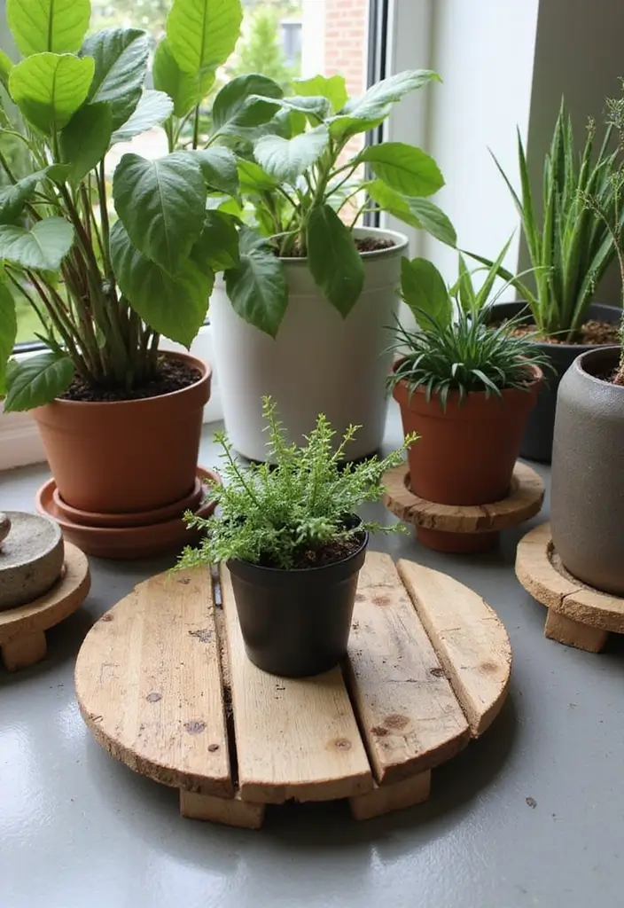 30 Creative Plant Saucer Ideas You Didn’t Know You Needed 3 30 Creative Plant Saucer Ideas You Didn’t Know You Needed - 3. Repurposed Wooden Pallets