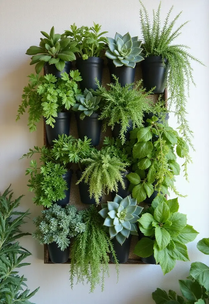 30 Creative Plant Stand Ideas for Indoors and Outdoors 2 30 Creative Plant Stand Ideas for Indoors and Outdoors - 2. Vertical Wall-Mounted Plant Holders