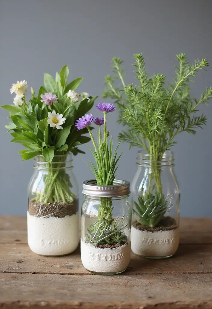 30 Creative Plant Vase Ideas for Every Style 1 30 Creative Plant Vase Ideas for Every Style - 1. Mason Jar Marvel