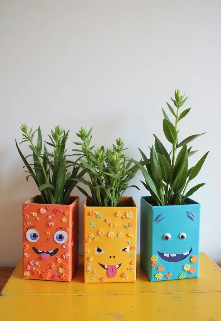 30 Creative Plant Vase Ideas for Every Style 13 30 Creative Plant Vase Ideas for Every Style - 13. Cereal Box Planters