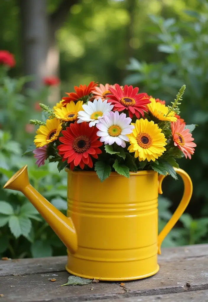 30 Creative Plant Vase Ideas for Every Style 21 30 Creative Plant Vase Ideas for Every Style - 21. Repurposed Watering Cans