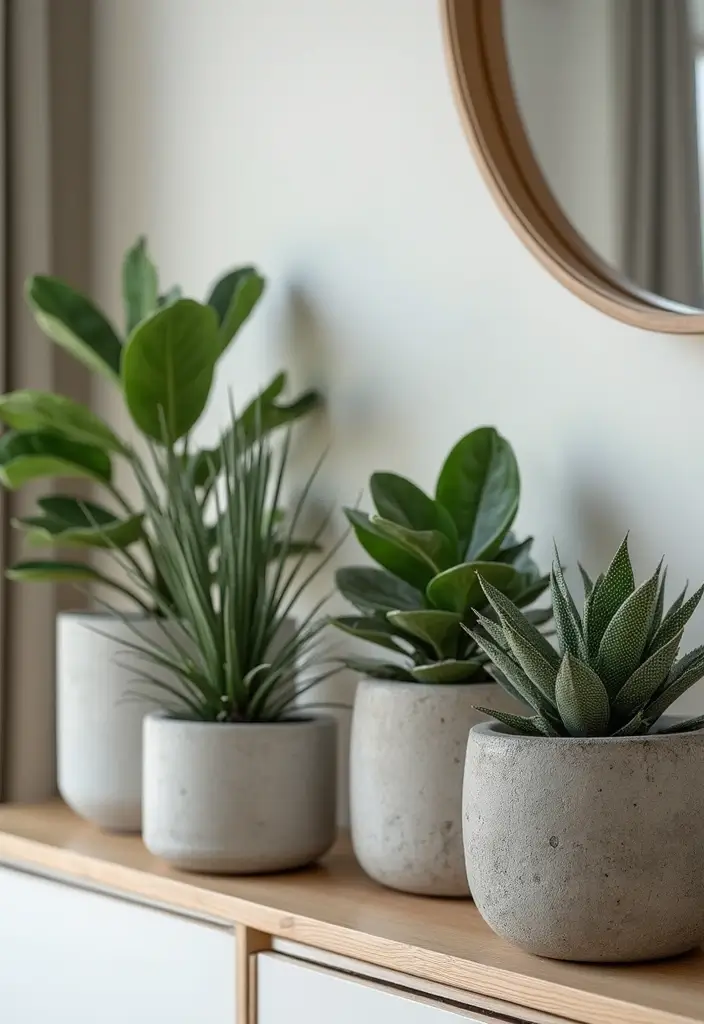 30 Creative Plant Vase Ideas for Every Style 27 30 Creative Plant Vase Ideas for Every Style - 27. Concrete Planters