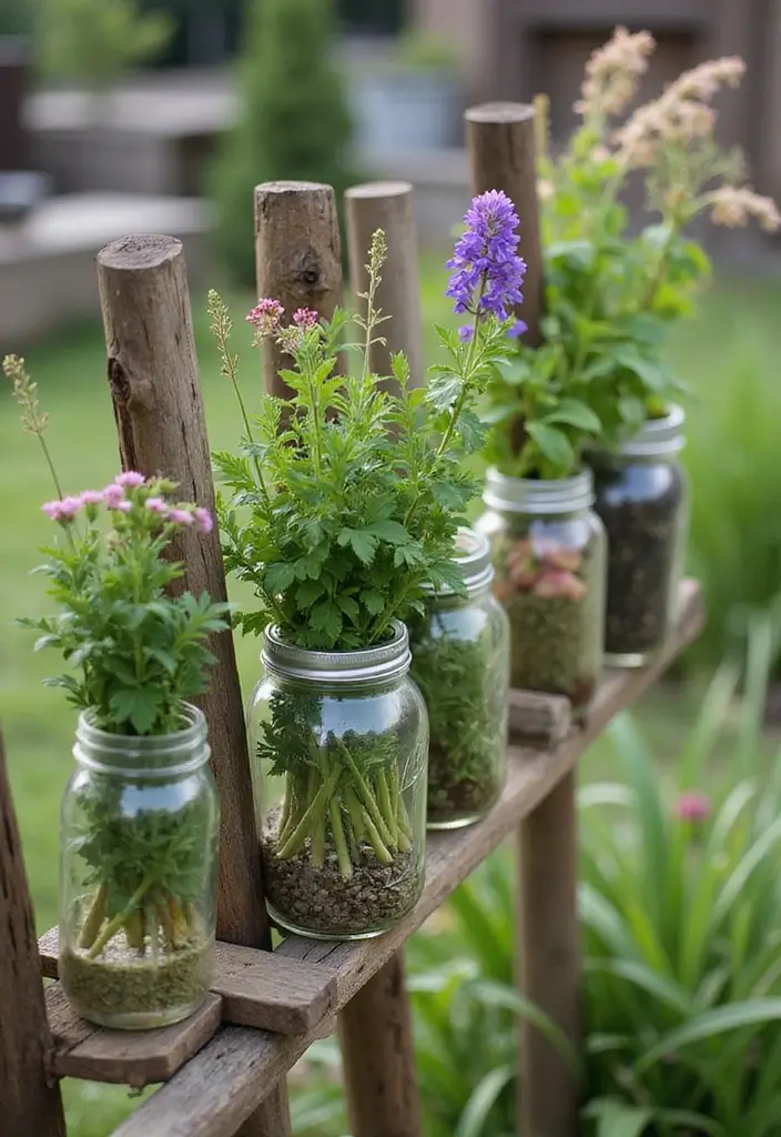 30 DIY Plant Supports You Can Easily Make at Home 12 30 DIY Plant Supports You Can Easily Make at Home - 12. Simple Mason Jar Supports