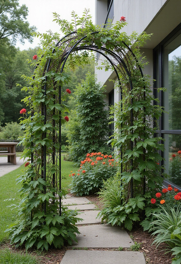30 DIY Plant Supports You Can Easily Make at Home 2 30 DIY Plant Supports You Can Easily Make at Home - 2. Stylish Wire Frame