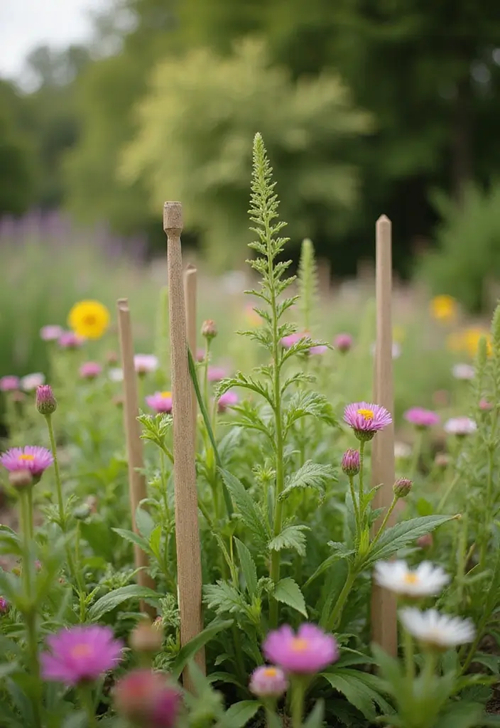 30 DIY Plant Supports You Can Easily Make at Home 20 30 DIY Plant Supports You Can Easily Make at Home - 20. Garden Stakes