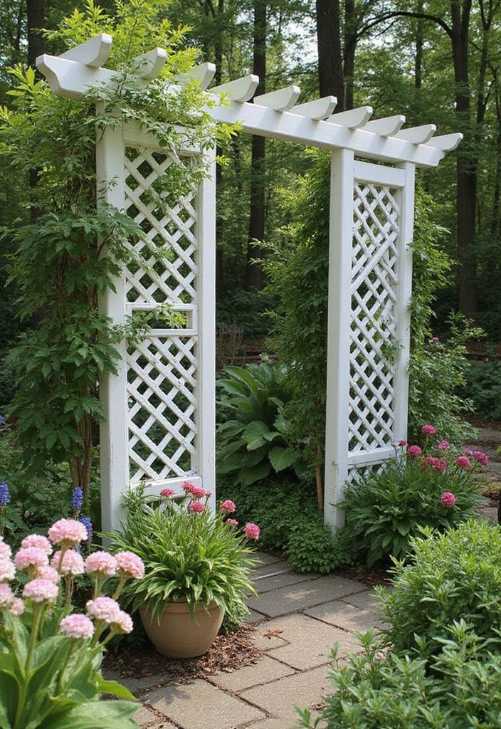 30 DIY Plant Supports You Can Easily Make at Home 22 30 DIY Plant Supports You Can Easily Make at Home - 22. Lattice Plant Supports