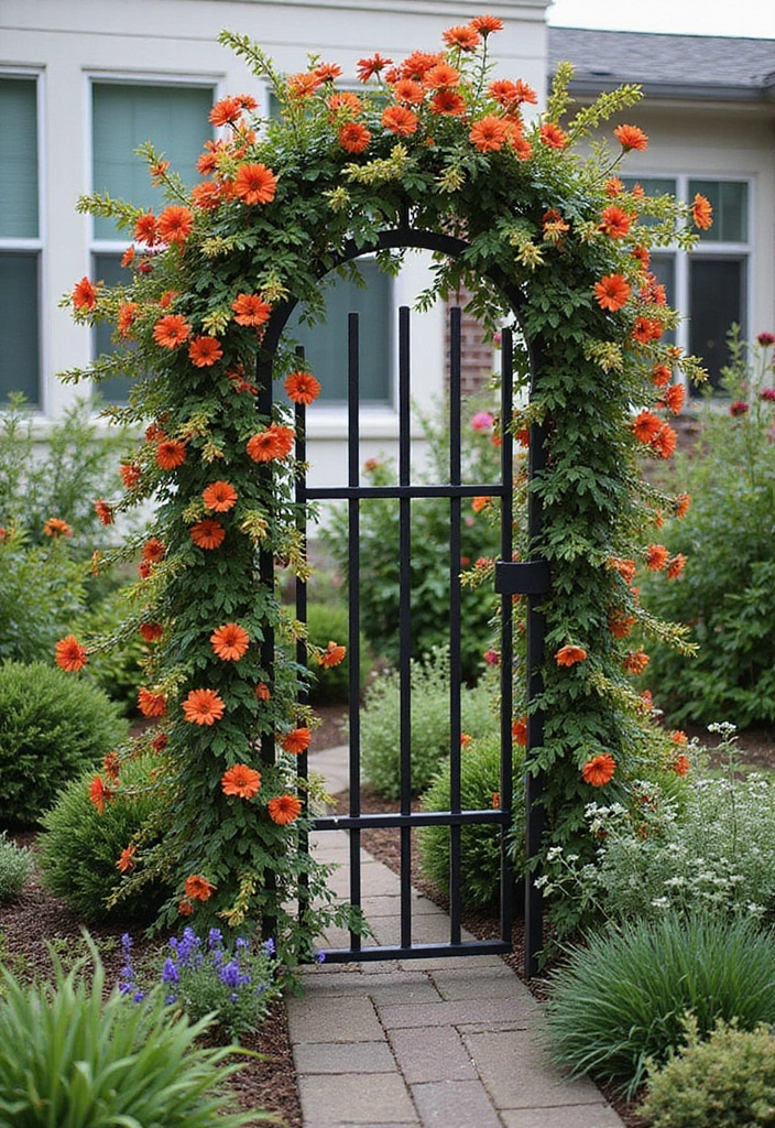 30 DIY Plant Supports You Can Easily Make at Home 7 30 DIY Plant Supports You Can Easily Make at Home - 7. Metal Trellis Panels