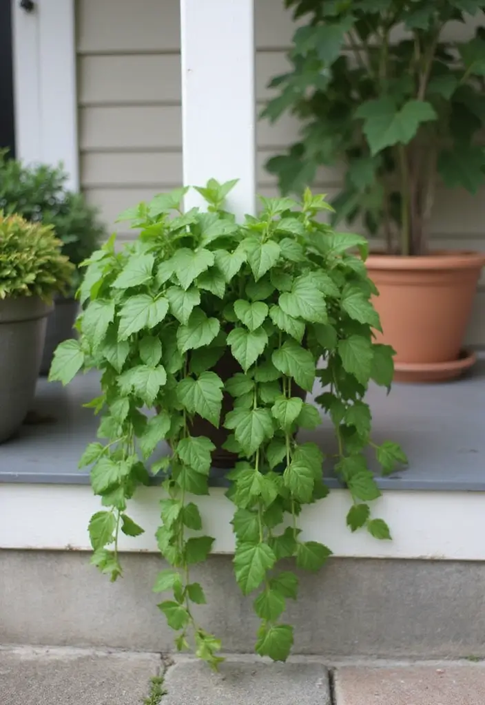 30 Front Porch Plant Ideas That Boost Curb Appeal 26 30 Front Porch Plant Ideas That Boost Curb Appeal - 26. Simple Greenery with Pothos