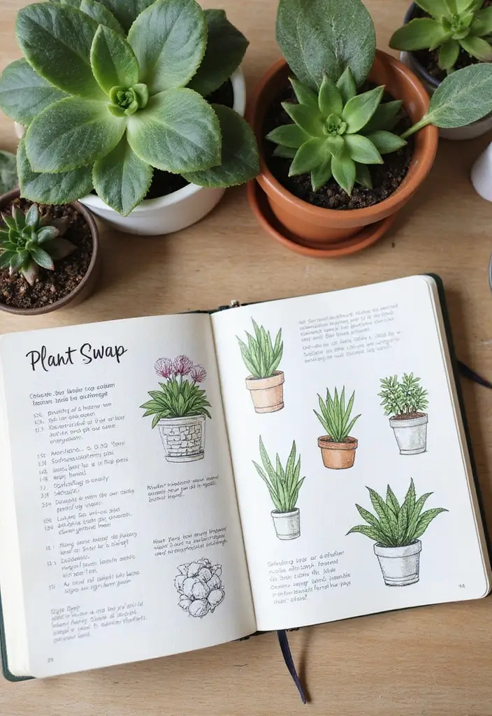 30 Fun Plant Journal Ideas for Every Plant Lover 10 30 Fun Plant Journal Ideas for Every Plant Lover - 10. Plant Swap Notes
