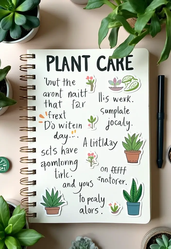 30 Fun Plant Journal Ideas for Every Plant Lover 11 30 Fun Plant Journal Ideas for Every Plant Lover - 11. Plant Care Goals