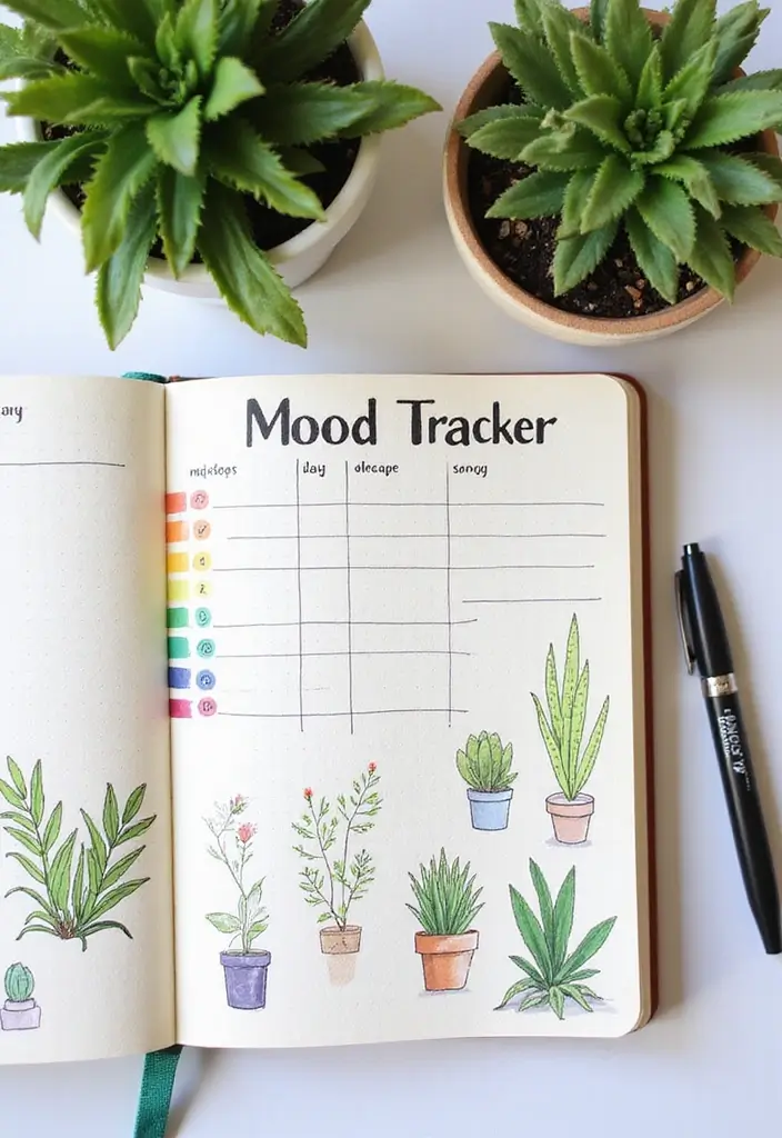 30 Fun Plant Journal Ideas for Every Plant Lover 18 30 Fun Plant Journal Ideas for Every Plant Lover - 18. Plant Mood Tracker
