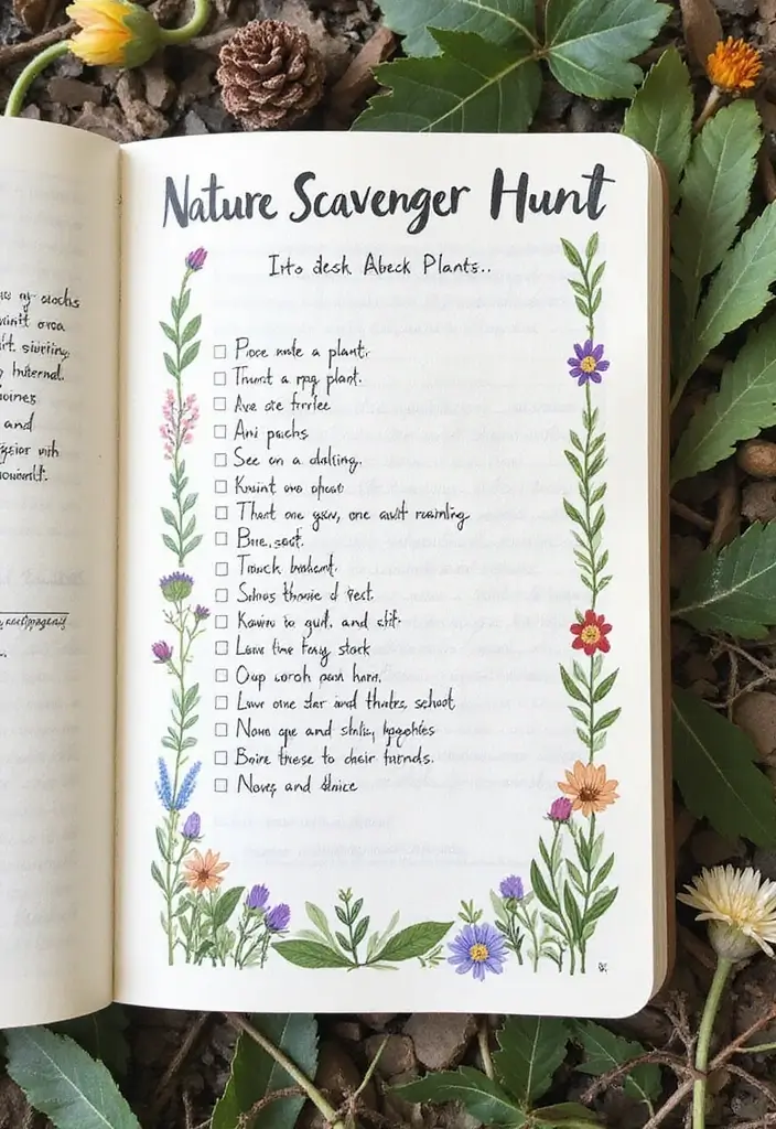 30 Fun Plant Journal Ideas for Every Plant Lover 27 30 Fun Plant Journal Ideas for Every Plant Lover - 27. Nature Scavenger Hunt