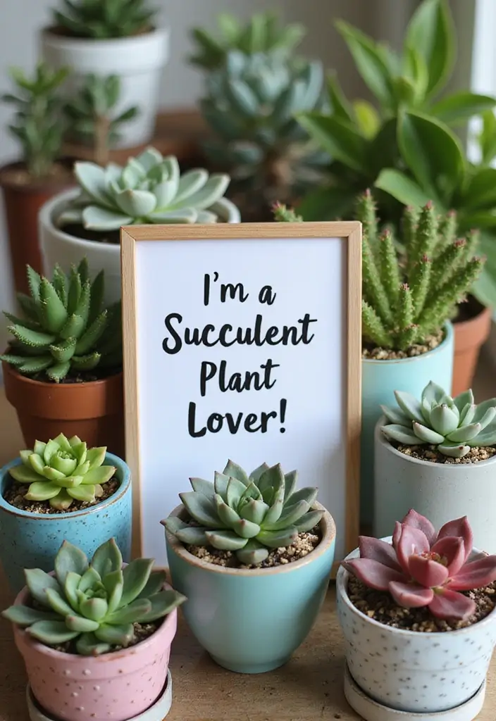 30 Fun Plant Puns Every Crazy Plant Lady Will Adore 12 30 Fun Plant Puns Every Crazy Plant Lady Will Adore - 12. I’m a Succulent Plant Lover!