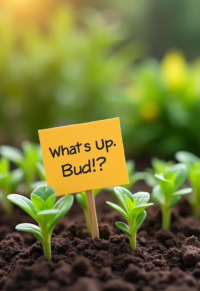 30 Fun Plant Puns Every Crazy Plant Lady Will Adore 6 30 Fun Plant Puns Every Crazy Plant Lady Will Adore - 6. What’s Up, Bud?