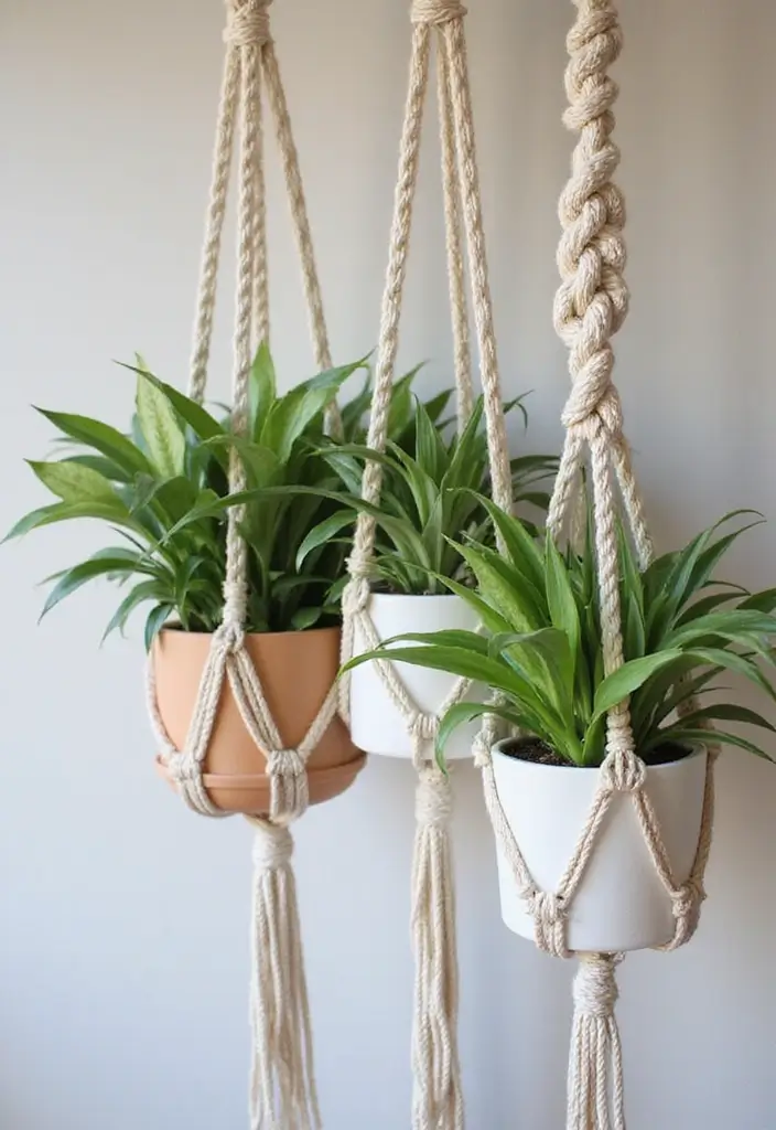 30 Hanging Plant Ideas That Add Life to Any Room 1 30 Hanging Plant Ideas That Add Life to Any Room - 1. Macrame Plant Hangers